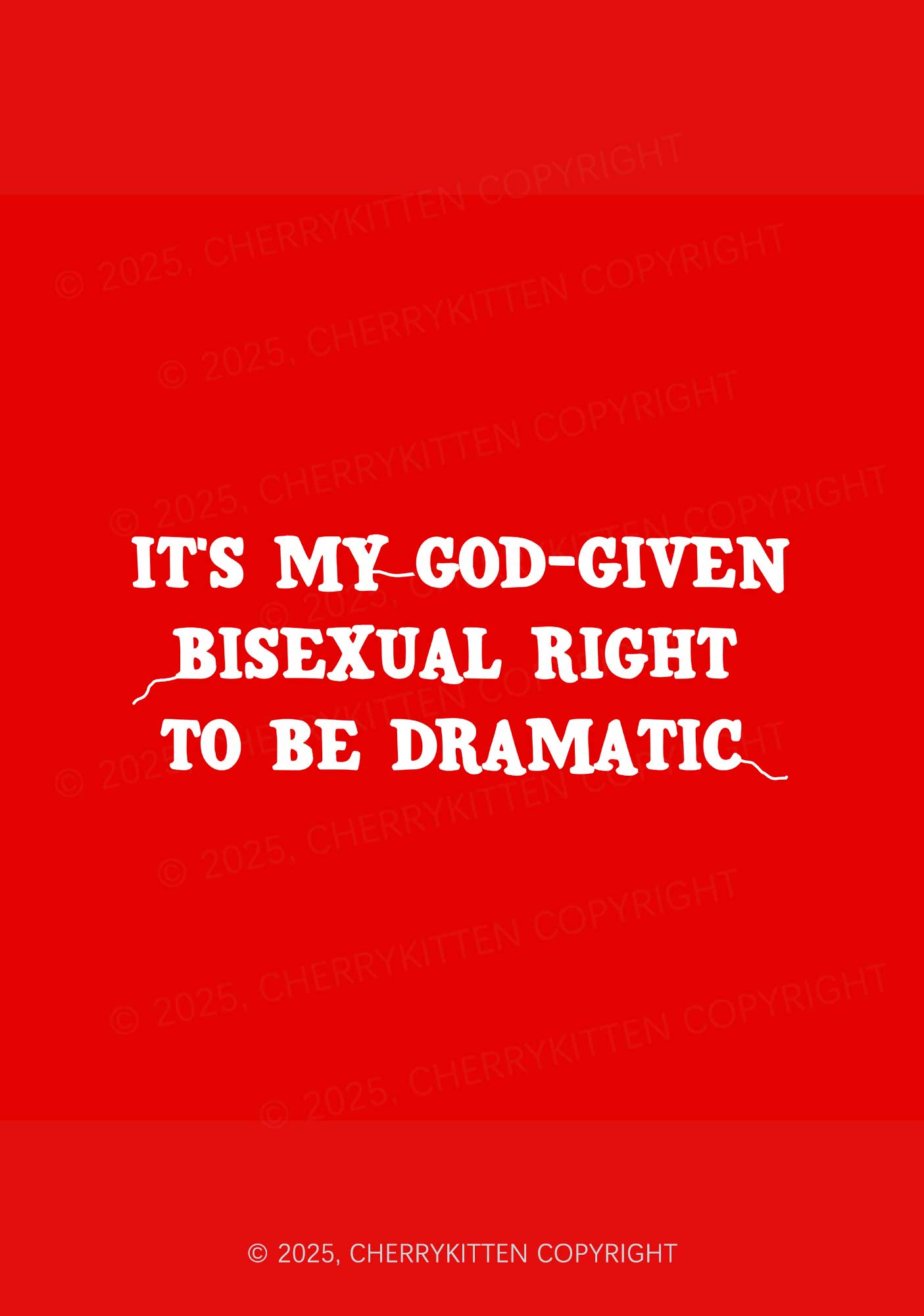 God-Given Bisexual Right Pride 1Pc Y2K Pin Badge Cherrykitten