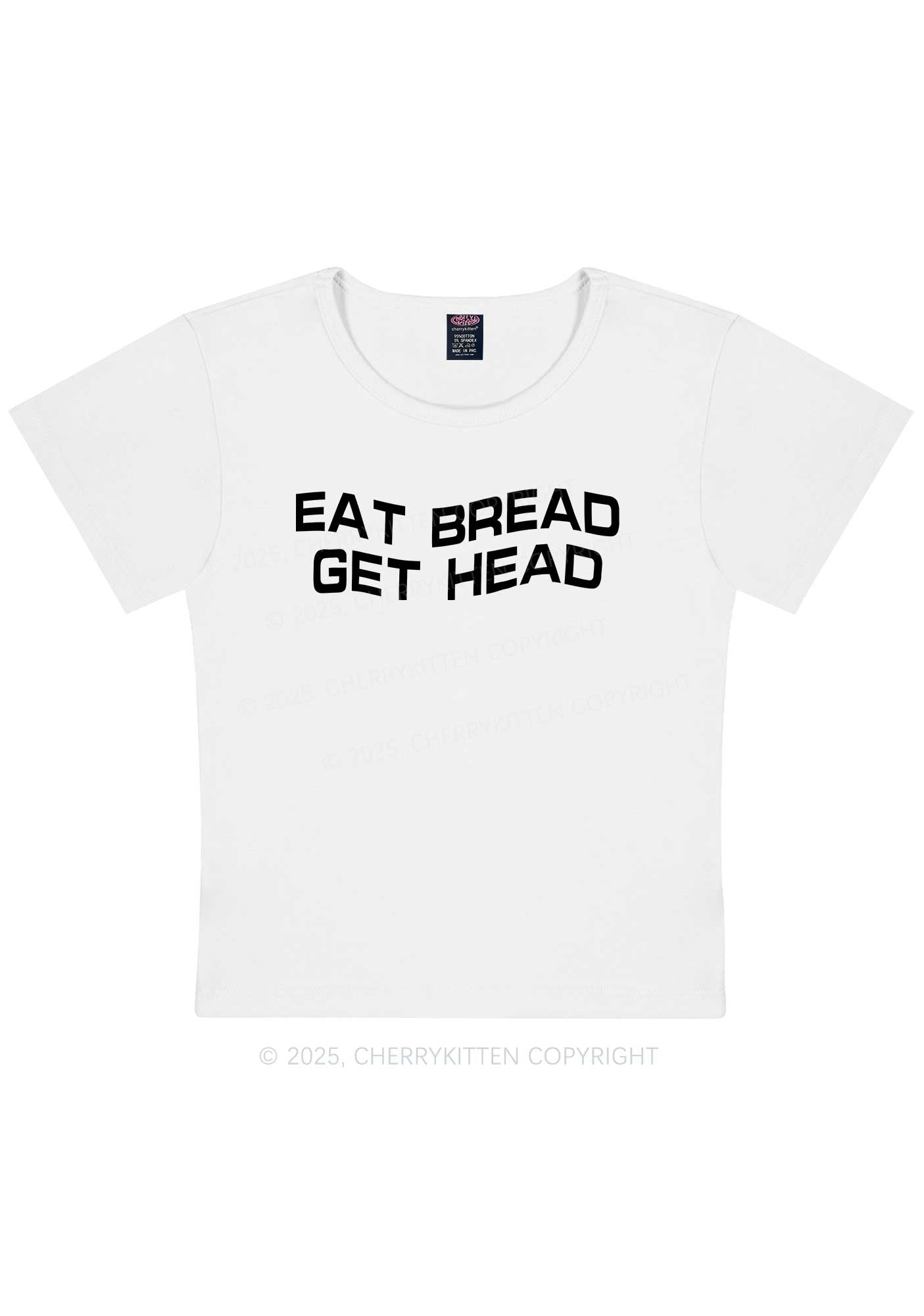 Eat Bread Get Head Y2K Baby Tee Cherrykitten