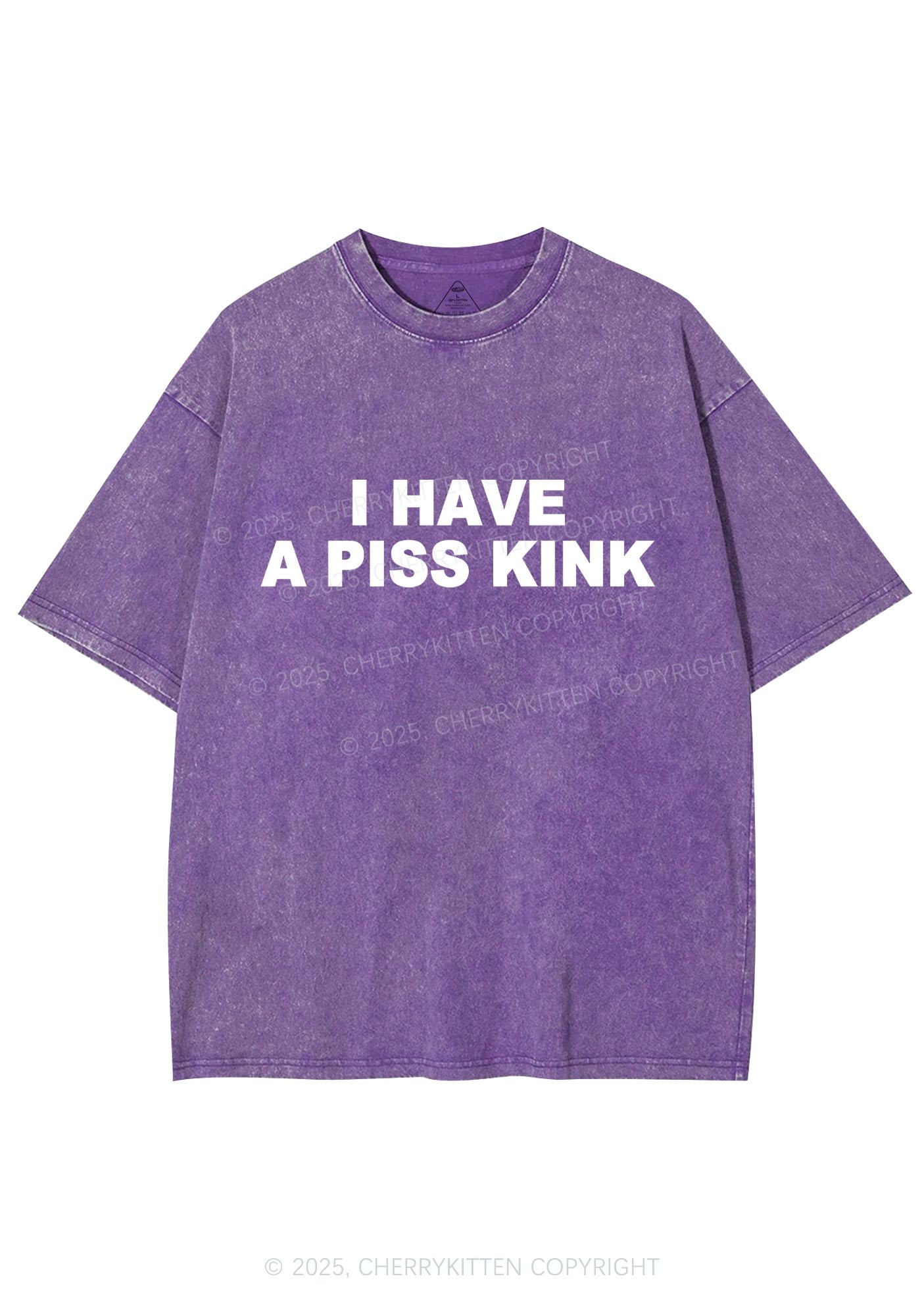 Piss Kink Y2K Shirts Washed Tee Cherrykitten