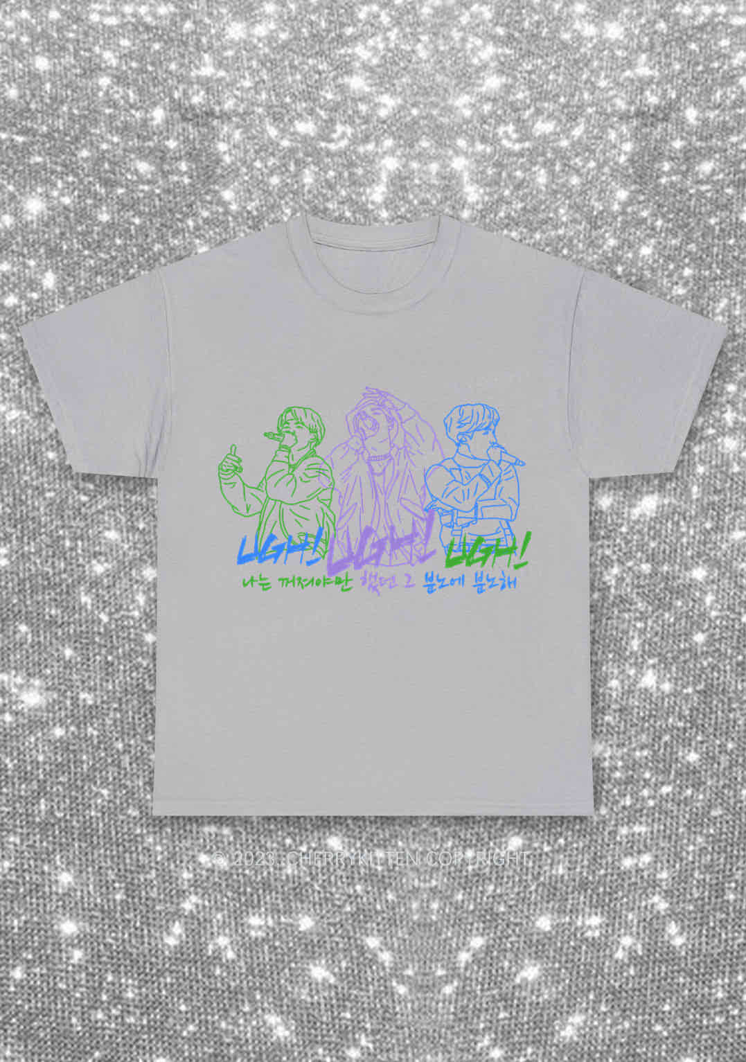 UGH Bangtan Rapline Kpop Y2K Chunky Shirt Cherrykitten