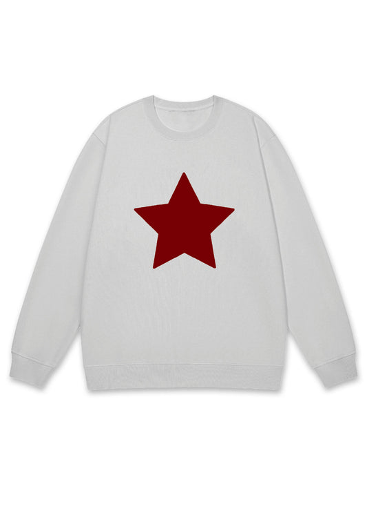 Red Pentagram Y2K Sweatshirt