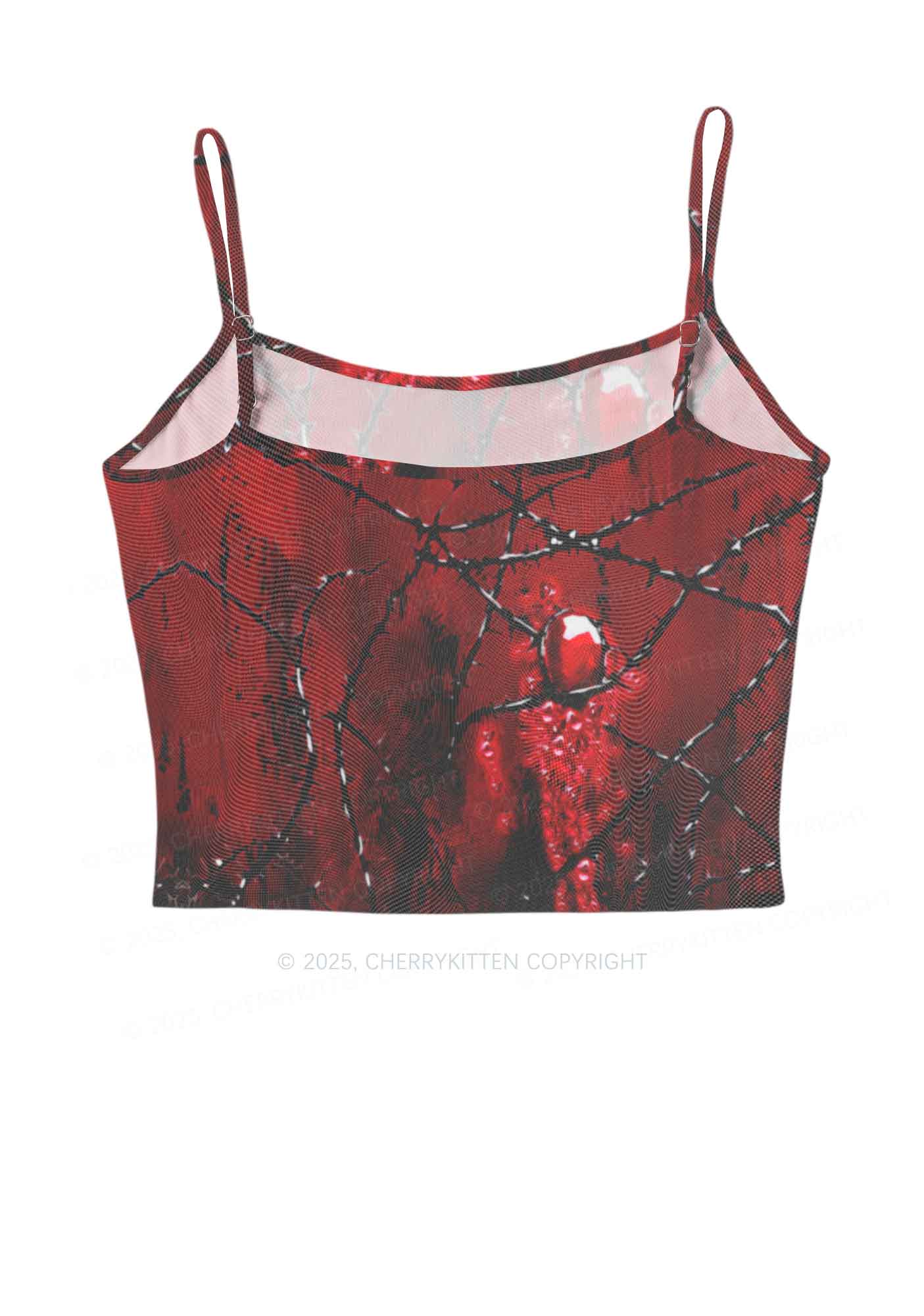 Thorned Ruby Y2K Mesh Cami Tank Cherrykitten