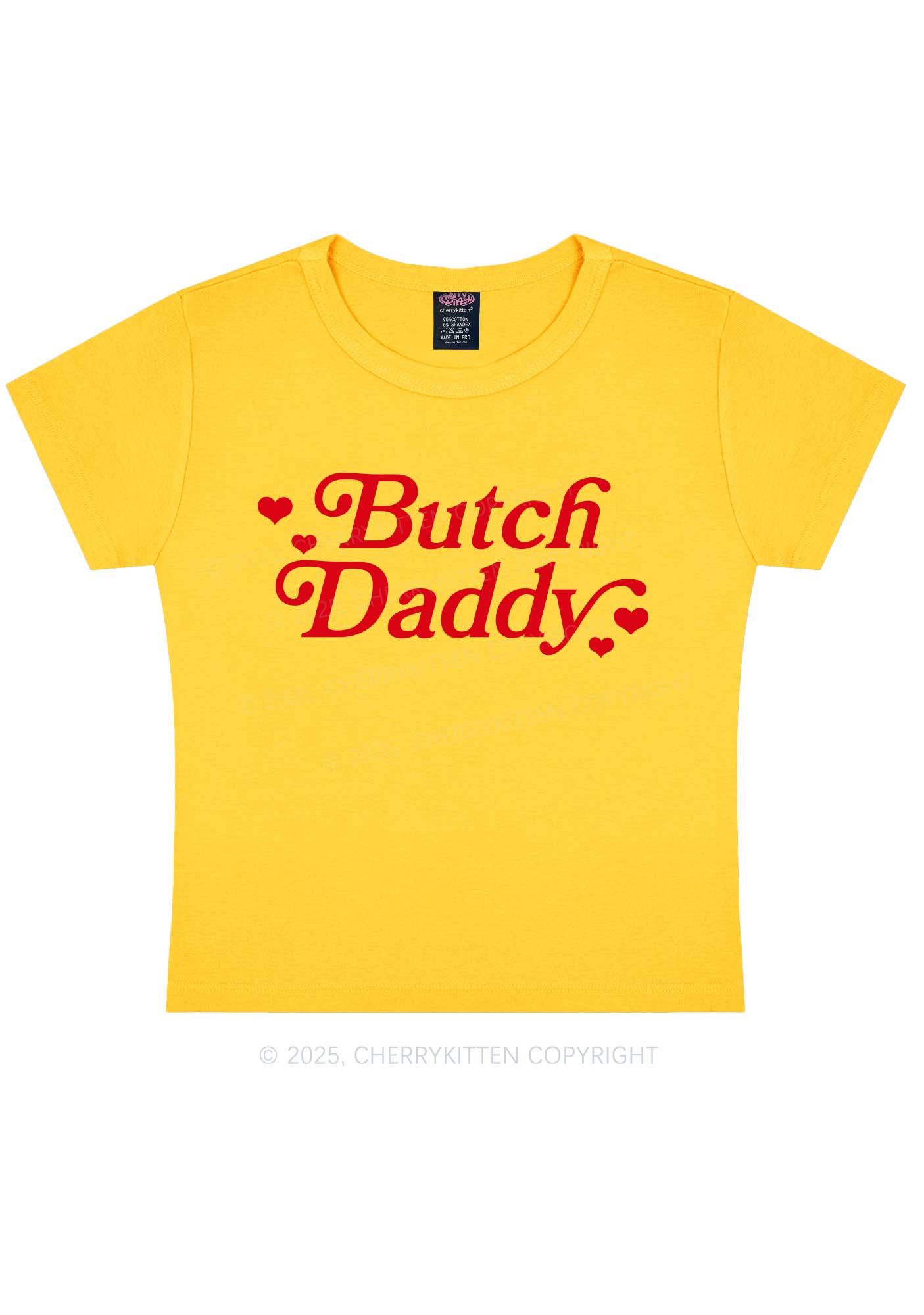 Butch Daddy Y2K Baby Tee Cherrykitten