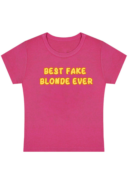 Best Fake Blonde Ever Y2K Baby Tee
