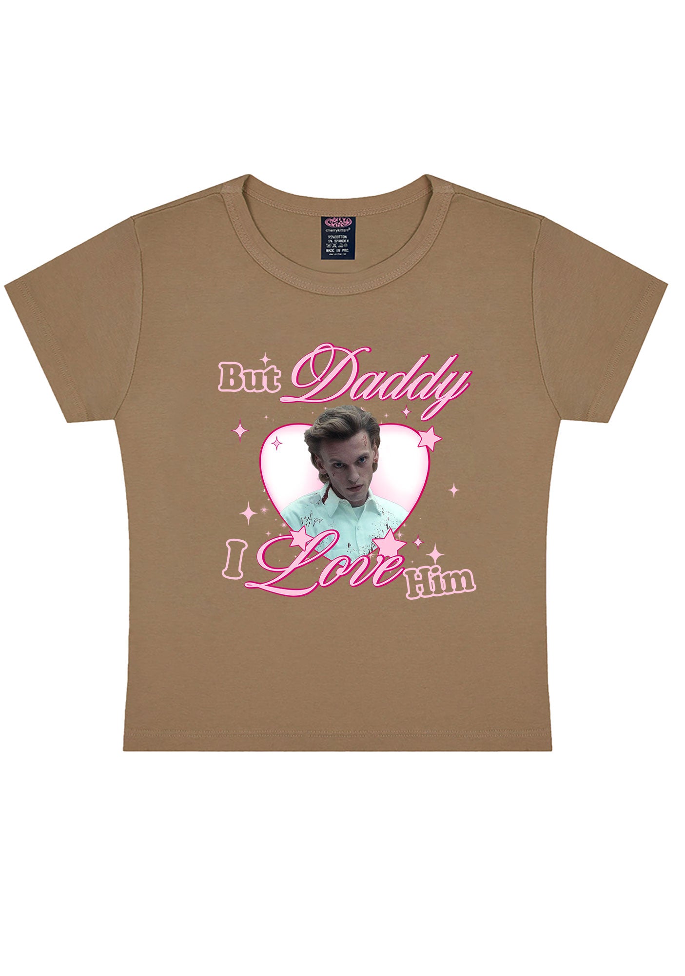 Daddy I Love Number One Y2K Baby Tee Cherrykitten