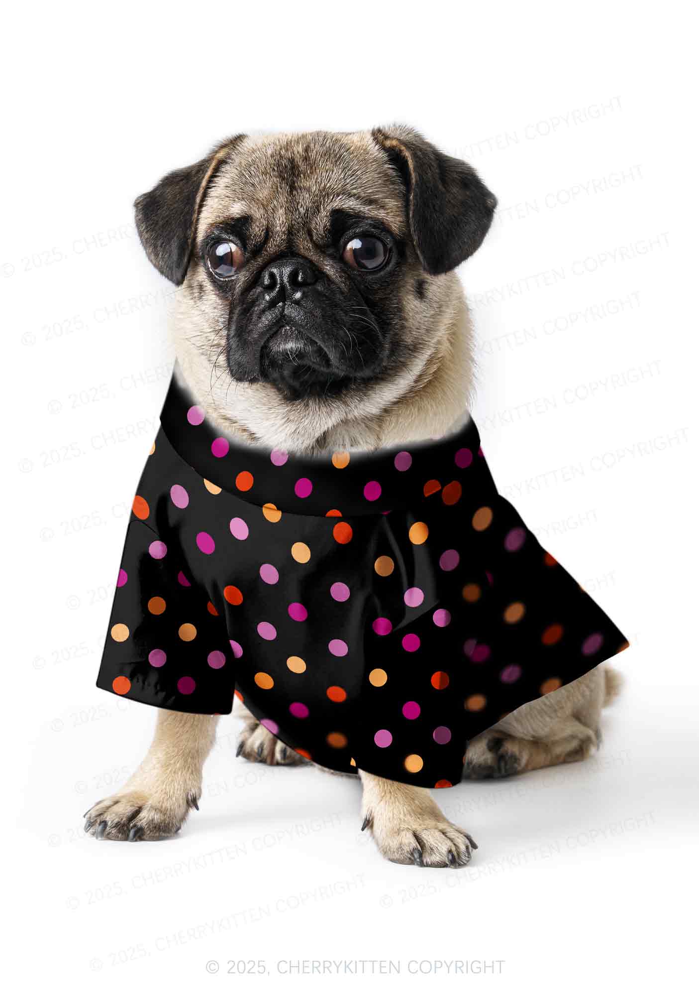 Lesbian Dots Pride Y2K Pet Shirts Cherrykitten