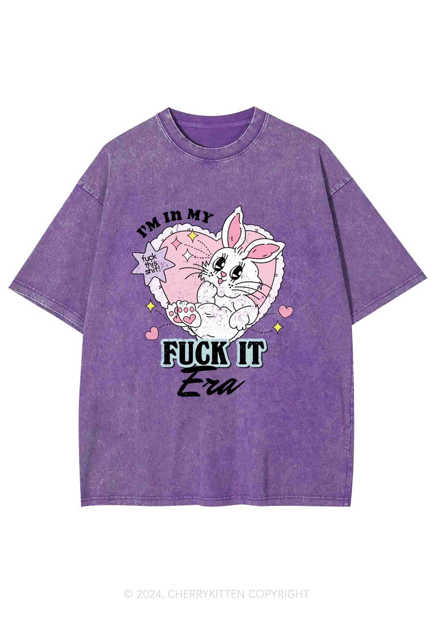 I'm In My F Era Y2K Washed Tee Cherrykitten