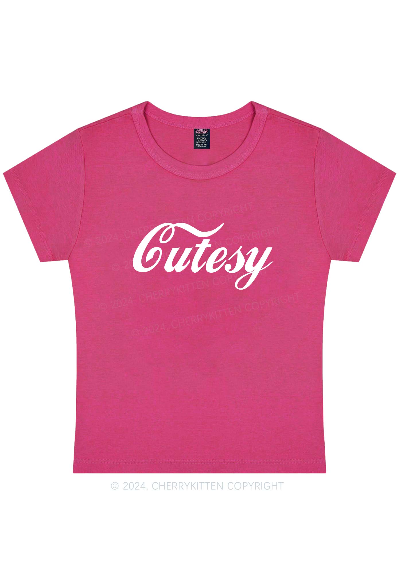 Cutesy Y2K Baby Tee Cherrykitten