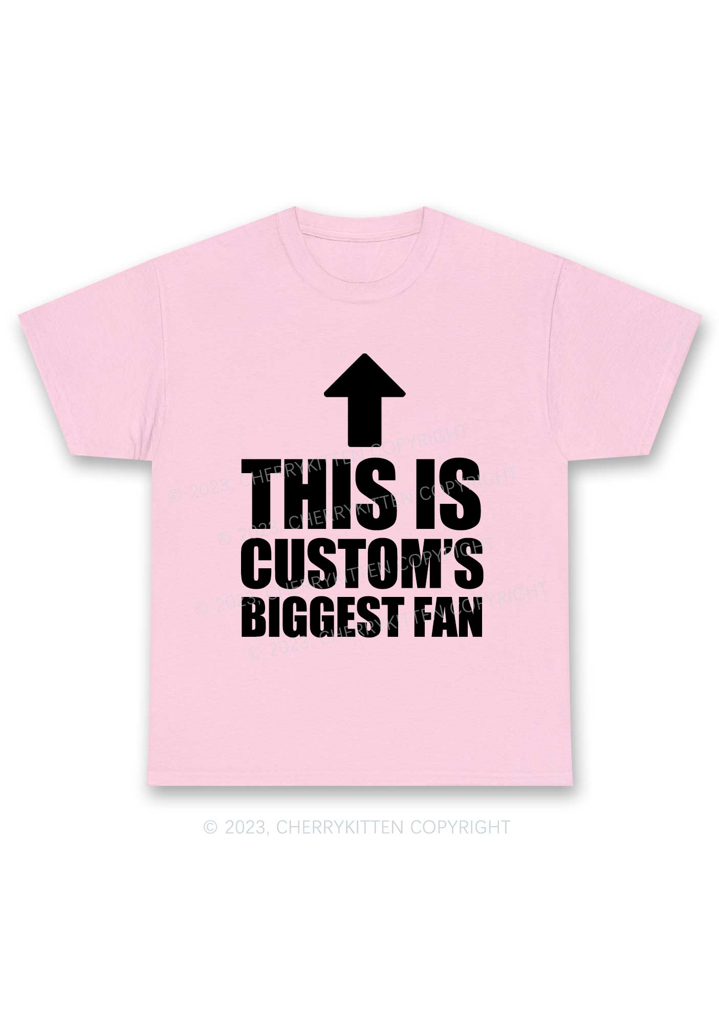 Custom Biggest Fan Y2K Chunky Shirt Cherrykitten