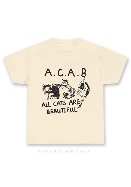 ACAB Cats Y2K Chunky Shirt Cherrykitten