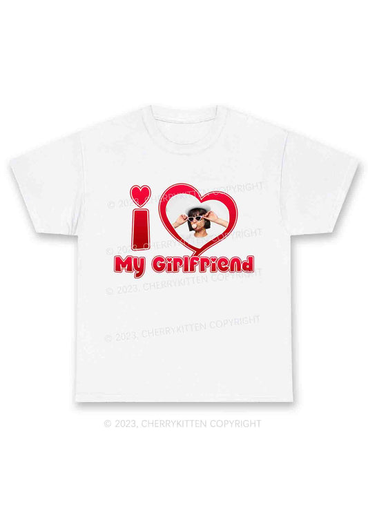 Custom Boyfriend&Girlfriend Red Heart Chunky Shirt