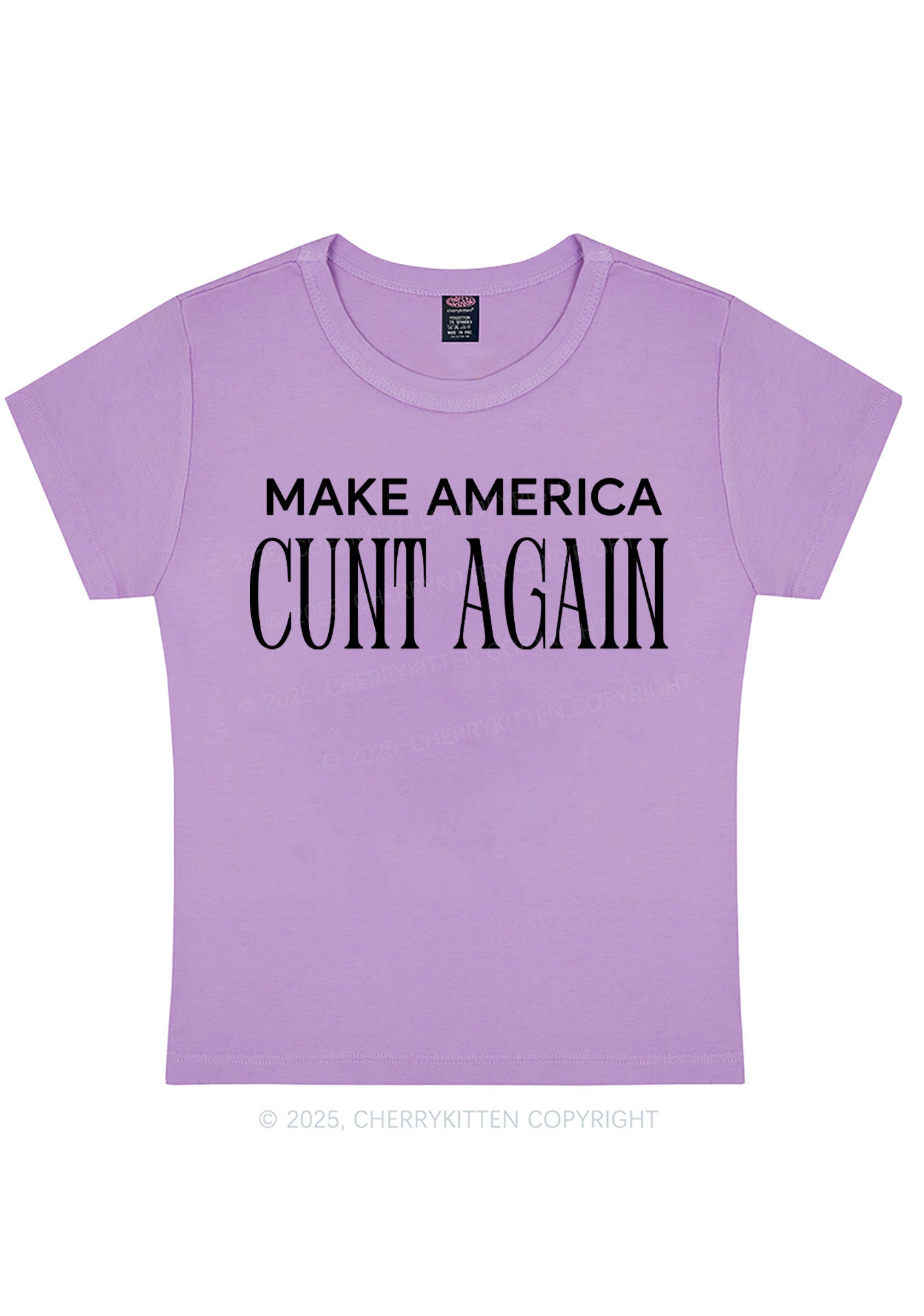 Make America Cxxt Again Y2K Baby Tee Cherrykitten