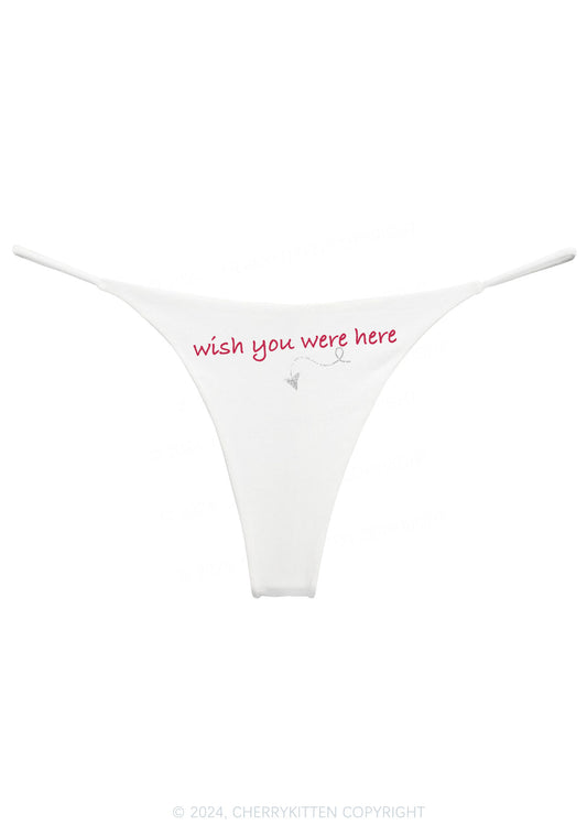 Wish You Were Here Y2K Bikini String Thong Cherrykitten