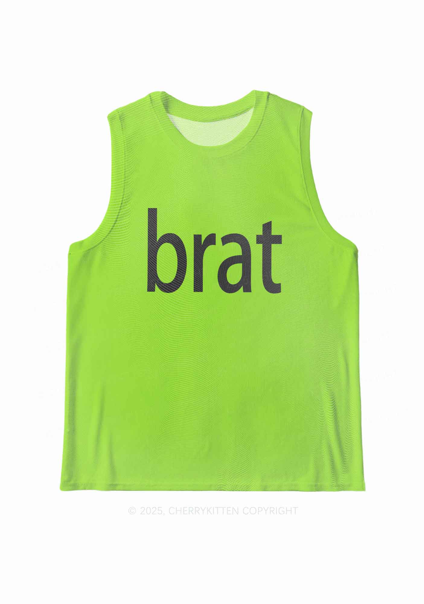 Brat Summer Y2K Mesh Muscle Tank Cherrykitten