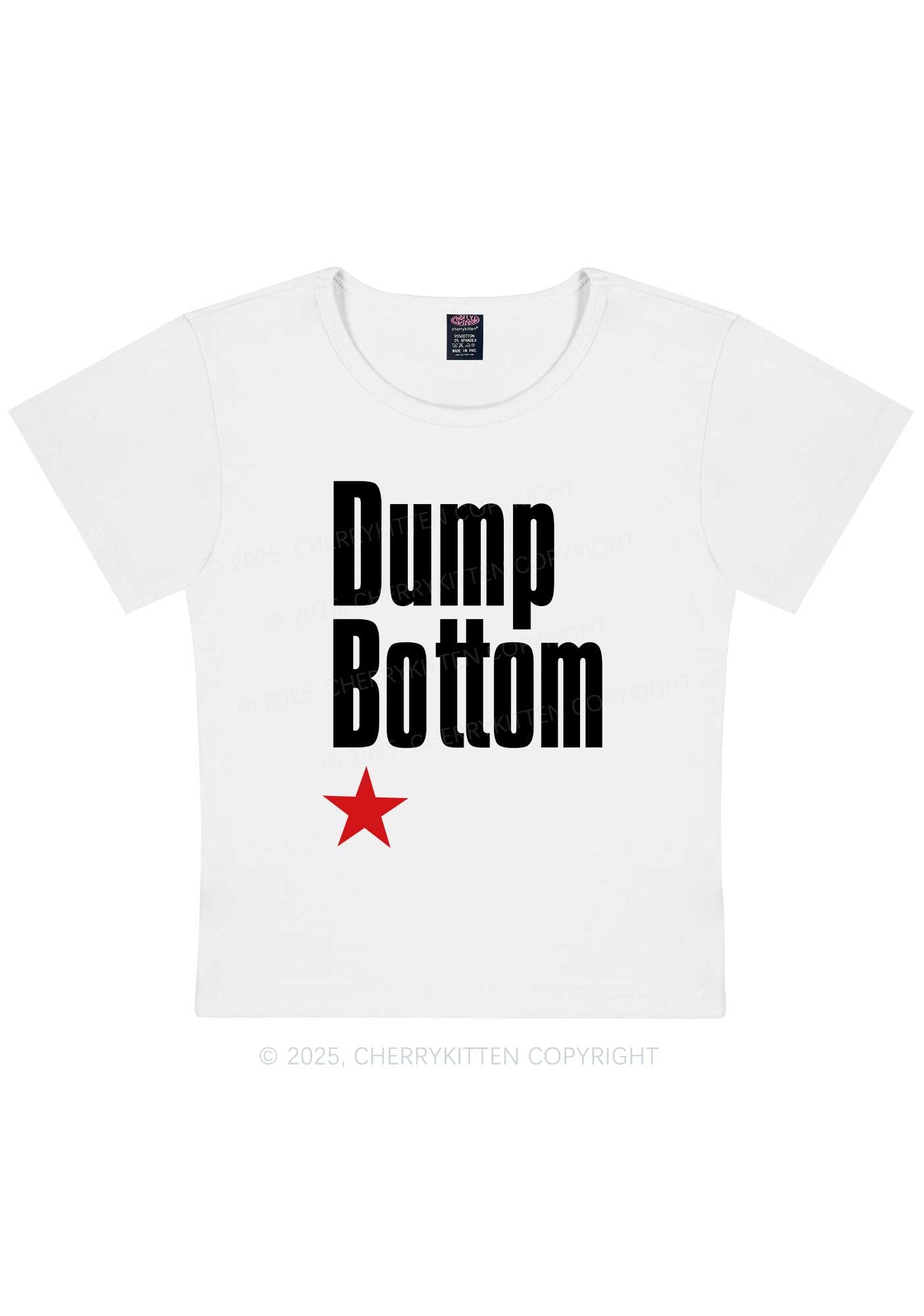 Dump Bottom Pride Y2K Baby Tee Cherrykitten