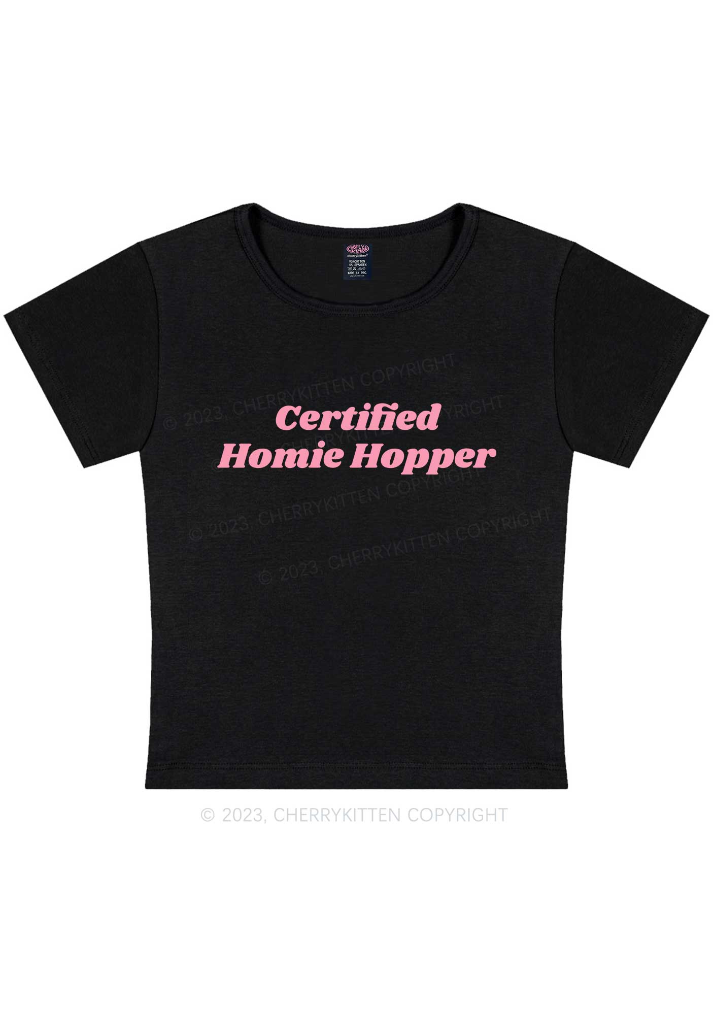 Certified Homie Hopper Y2K Baby Tee Cherrykitten