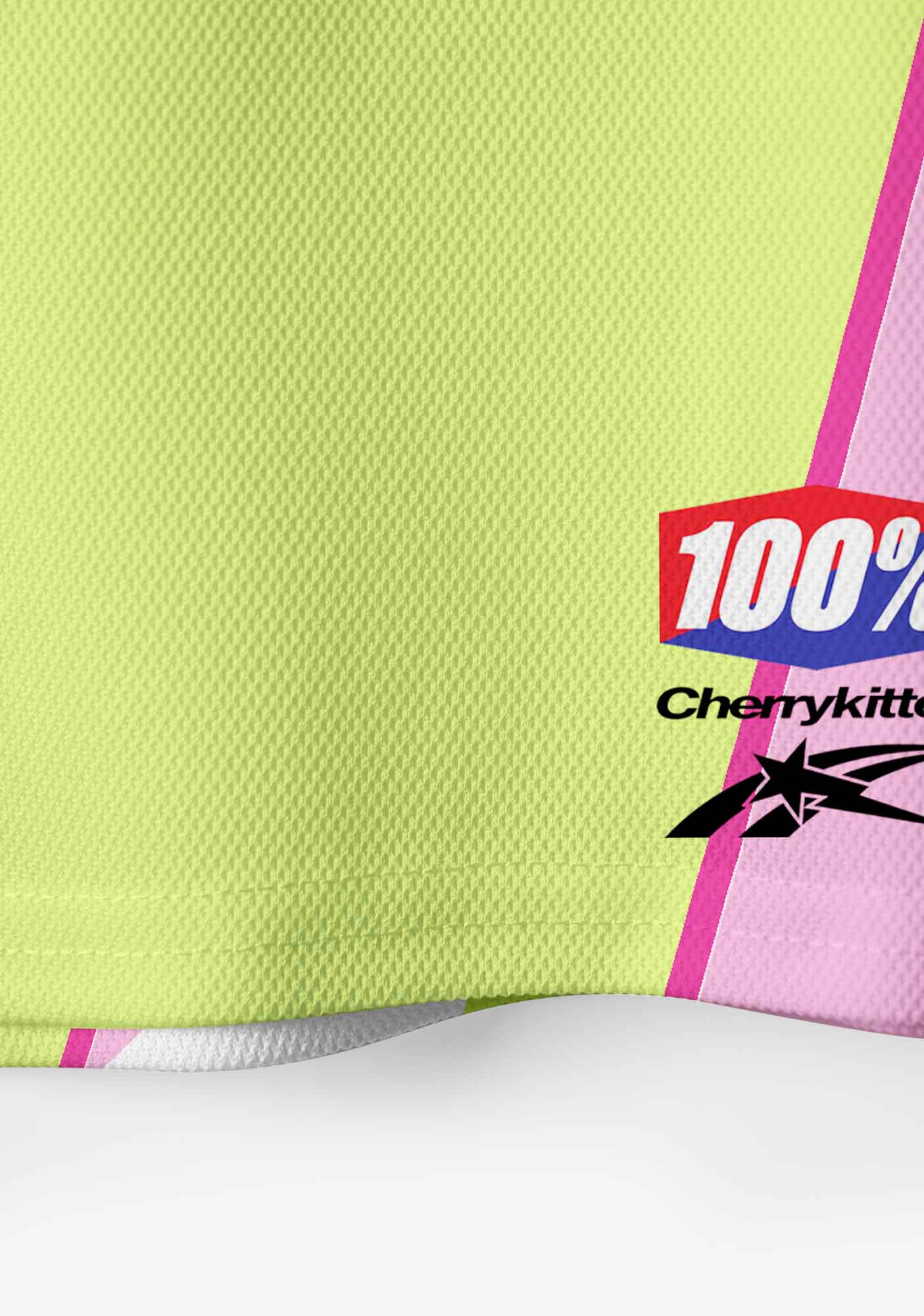 Lime Green Turn Mascs Into Bottoms Pride Y2K Crop Sport Jersey Shirts Cherrykitten