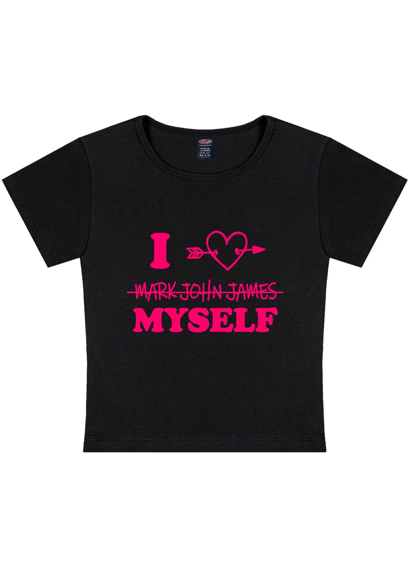 Curvy I Love Myself Y2K Baby Tee Cherrykitten