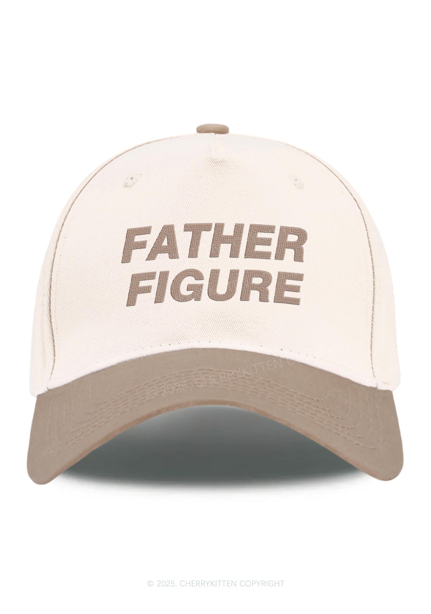 Embroidered Father Figure Y2K Color Block Baseball Cap Cherrykitten