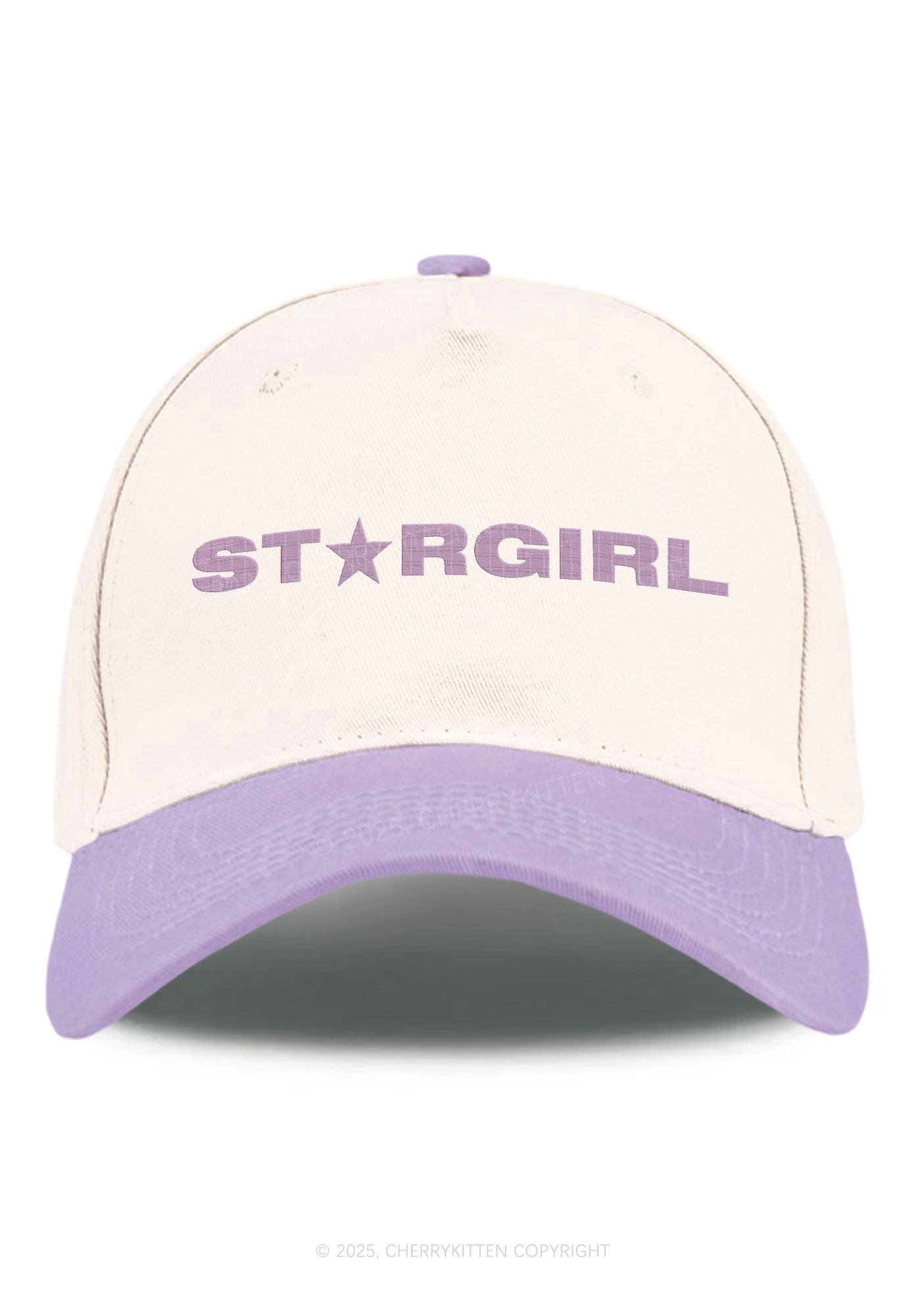 Embroidered Red Stargirl Y2K Color Block Baseball Cap Cherrykitten