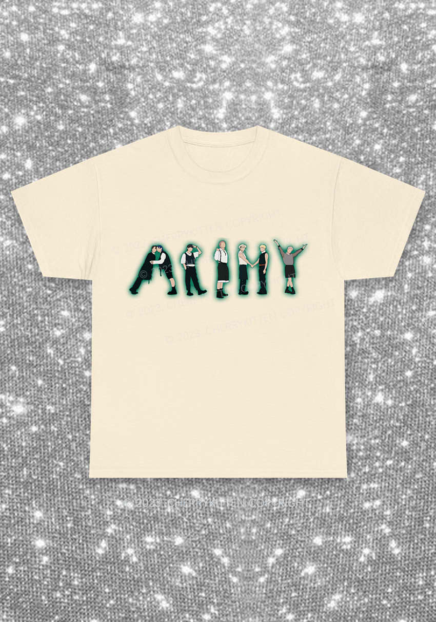 Bangtan Boys Kpop Y2K Chunky Shirt Cherrykitten