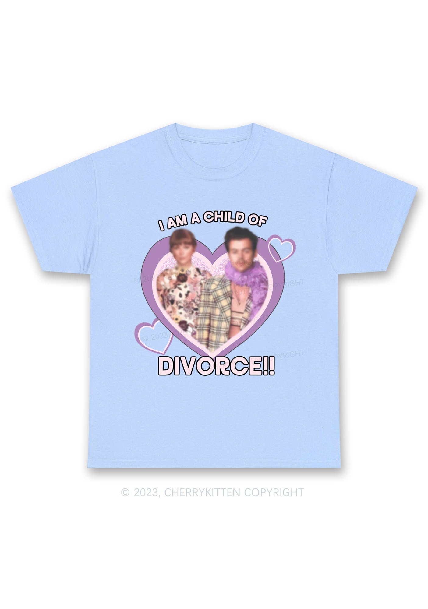 Personalized Child Of Divorce Photo Chunky Shirt Cherrykitten