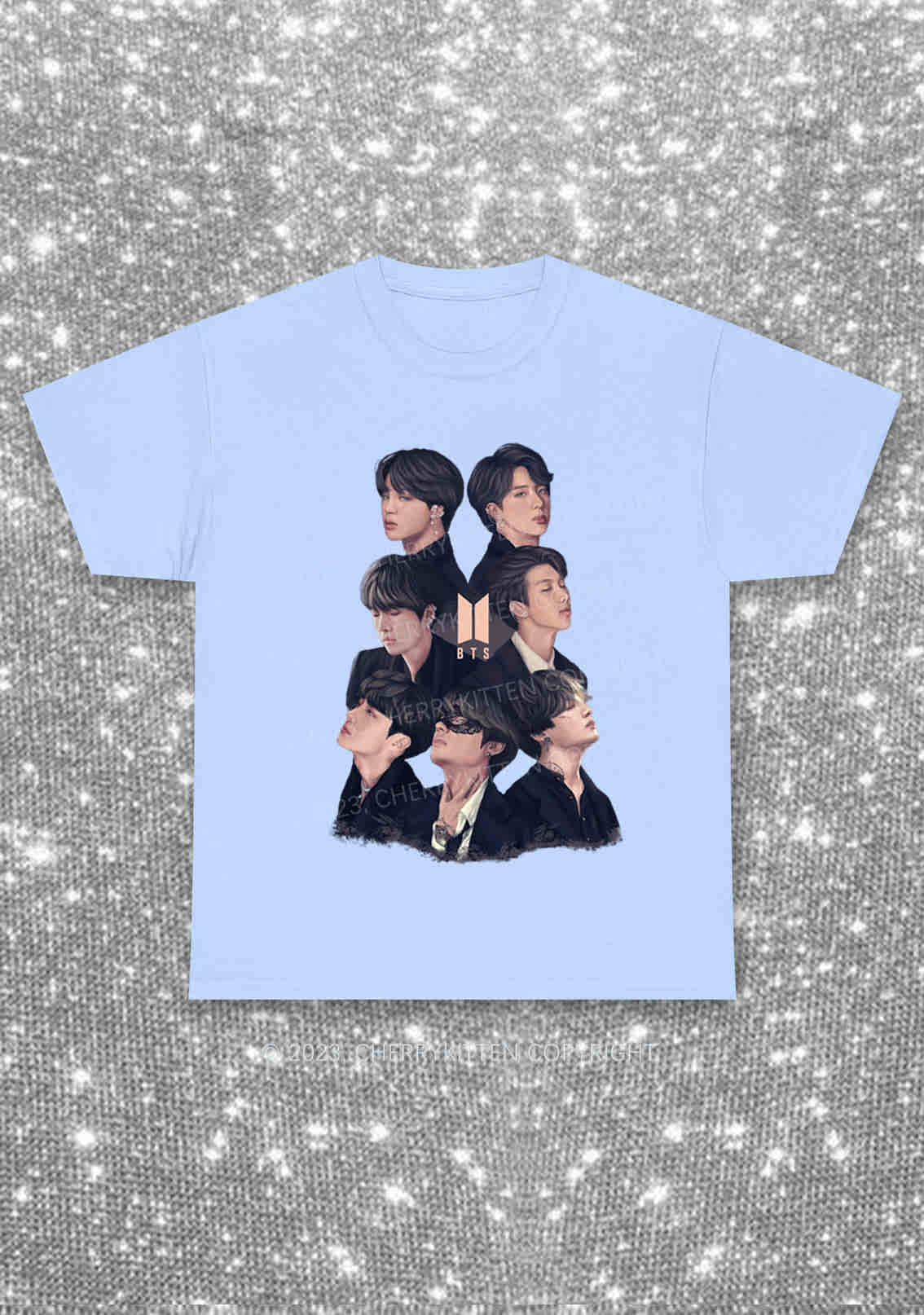 Bangtan Photos Kpop Y2K Chunky Shirt Cherrykitten