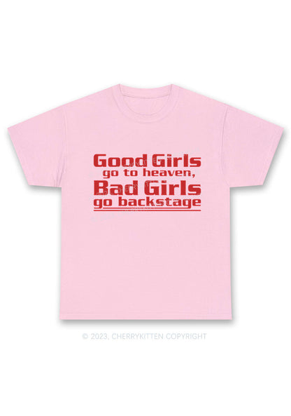 Bad Girls Go Backstage Y2K Chunky Shirt Cherrykitten