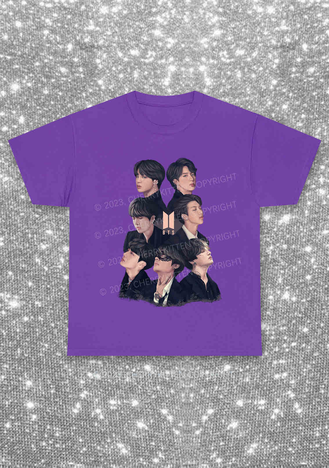 Bangtan Photos Kpop Y2K Chunky Shirt Cherrykitten