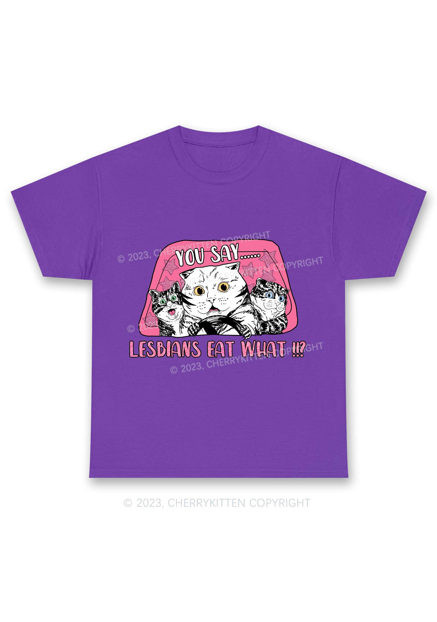 You Say Lesbians Eat What Y2K Chunky Shirt Cherrykitten