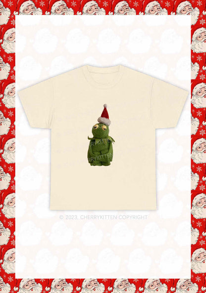 Christmas Plush Frog Y2K Chunky Shirt Cherrykitten