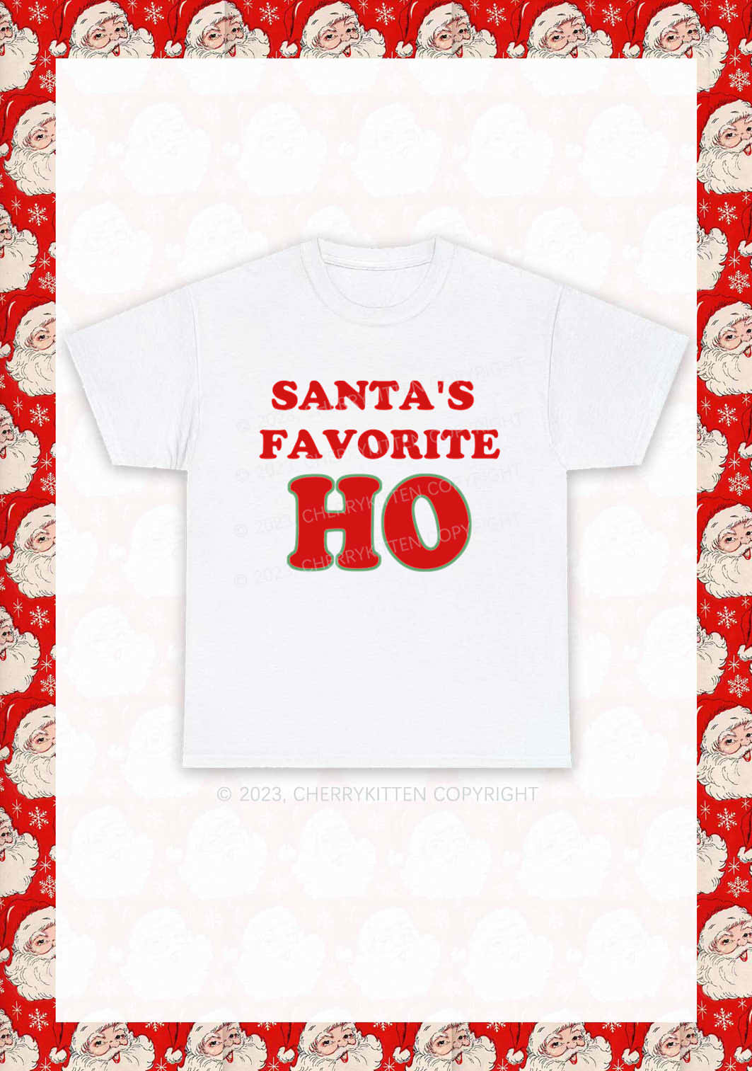 Santa's Favorite Christmas Y2K Chunky Shirt Cherrykitten