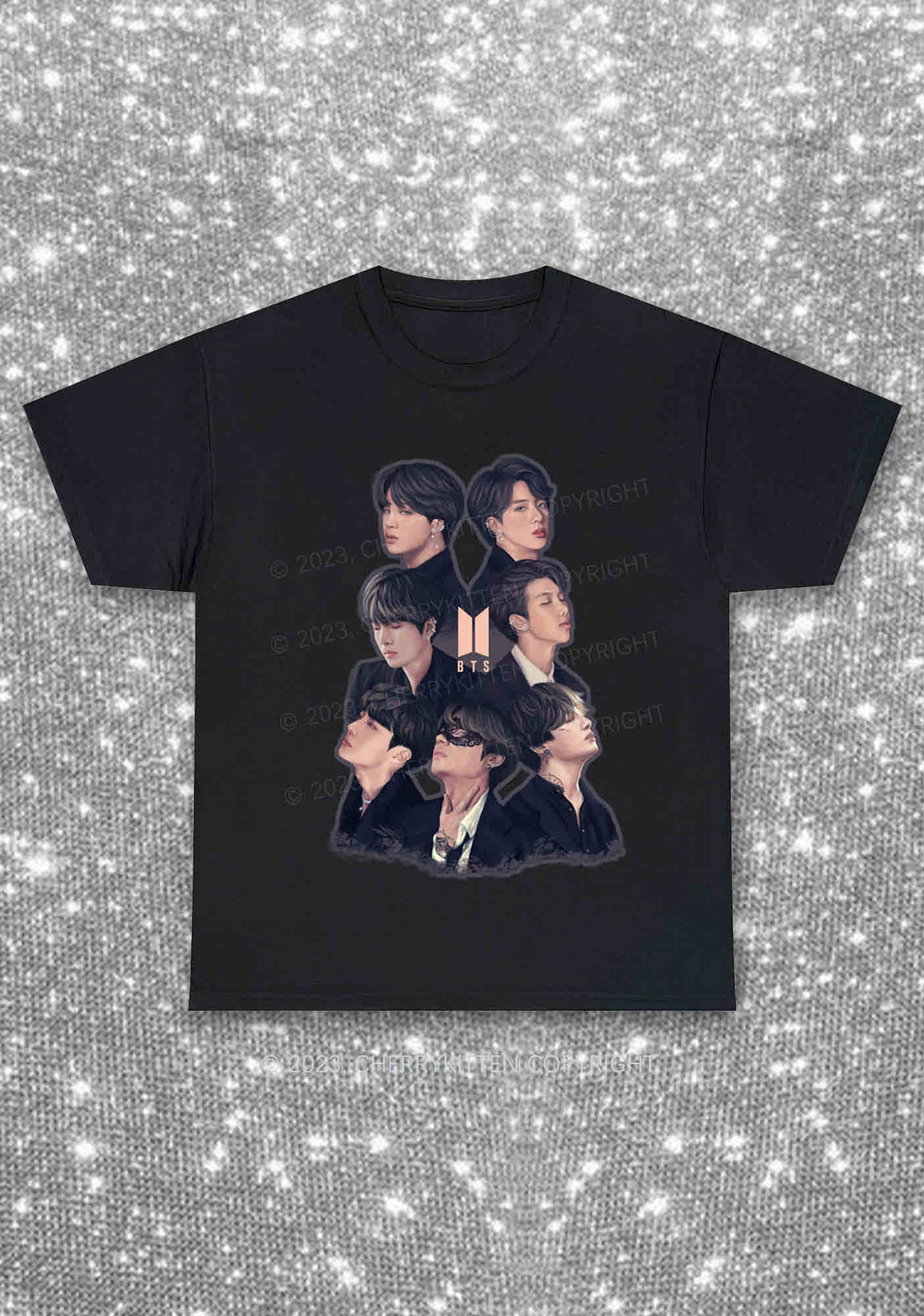 Bangtan Photos Kpop Y2K Chunky Shirt Cherrykitten
