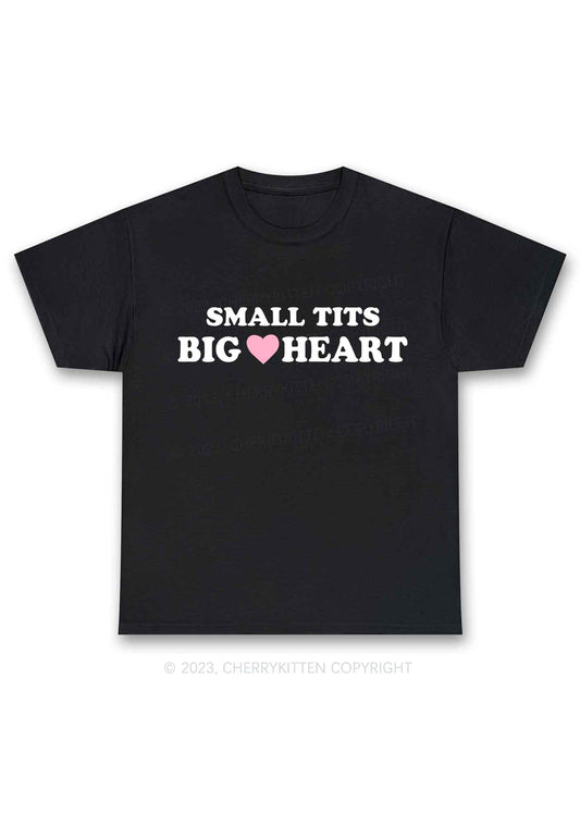 Small But Big Heart Y2K Chunky Shirt Cherrykitten