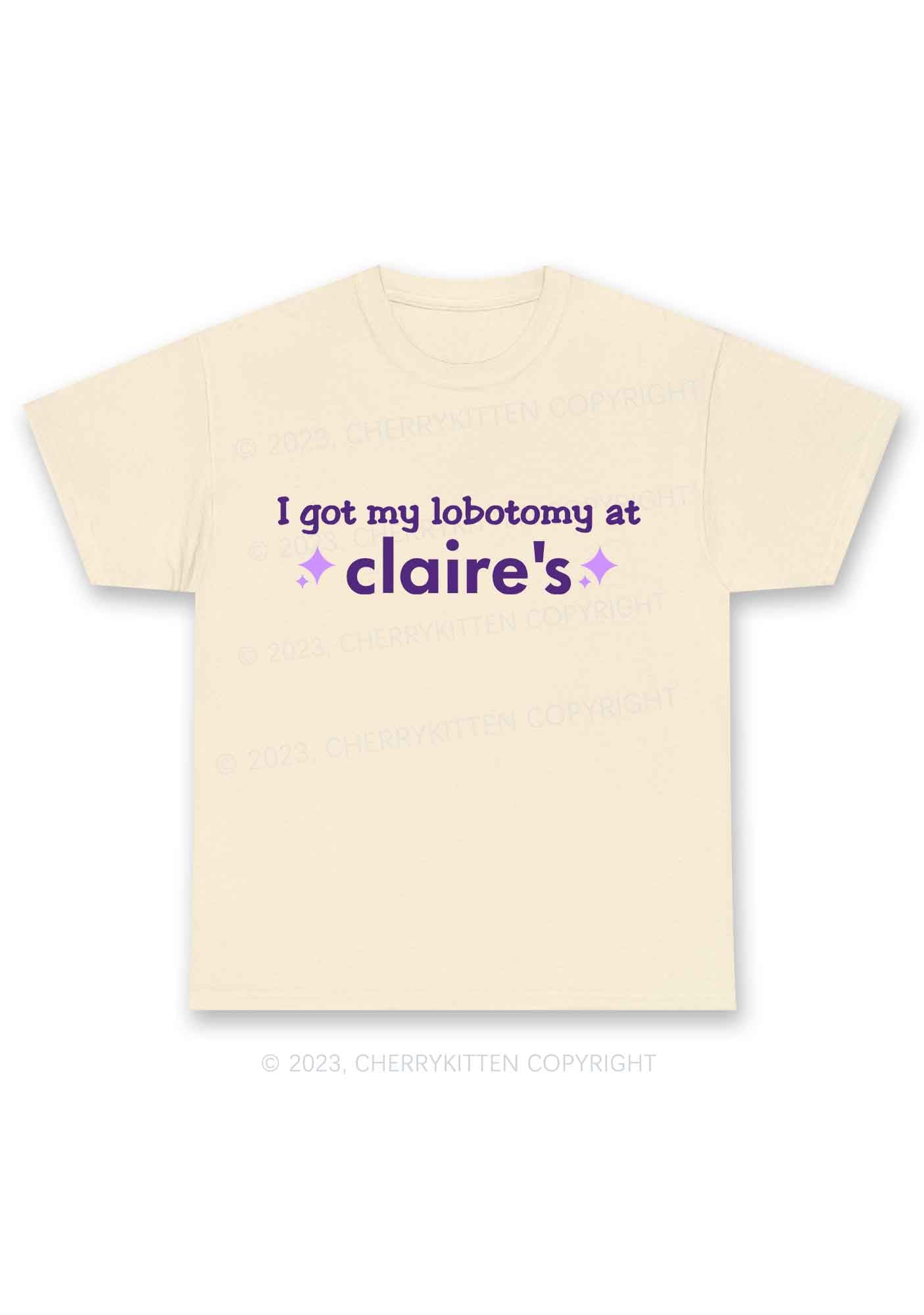 I Got My Lobotomy At Claire's Y2K Chunky Shirt Cherrykitten