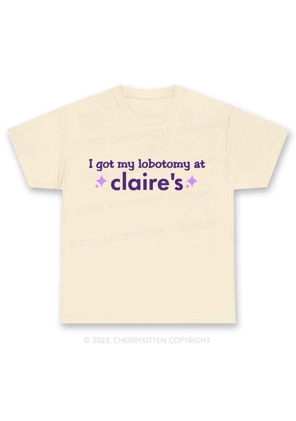 I Got My Lobotomy At Claire's Y2K Chunky Shirt Cherrykitten