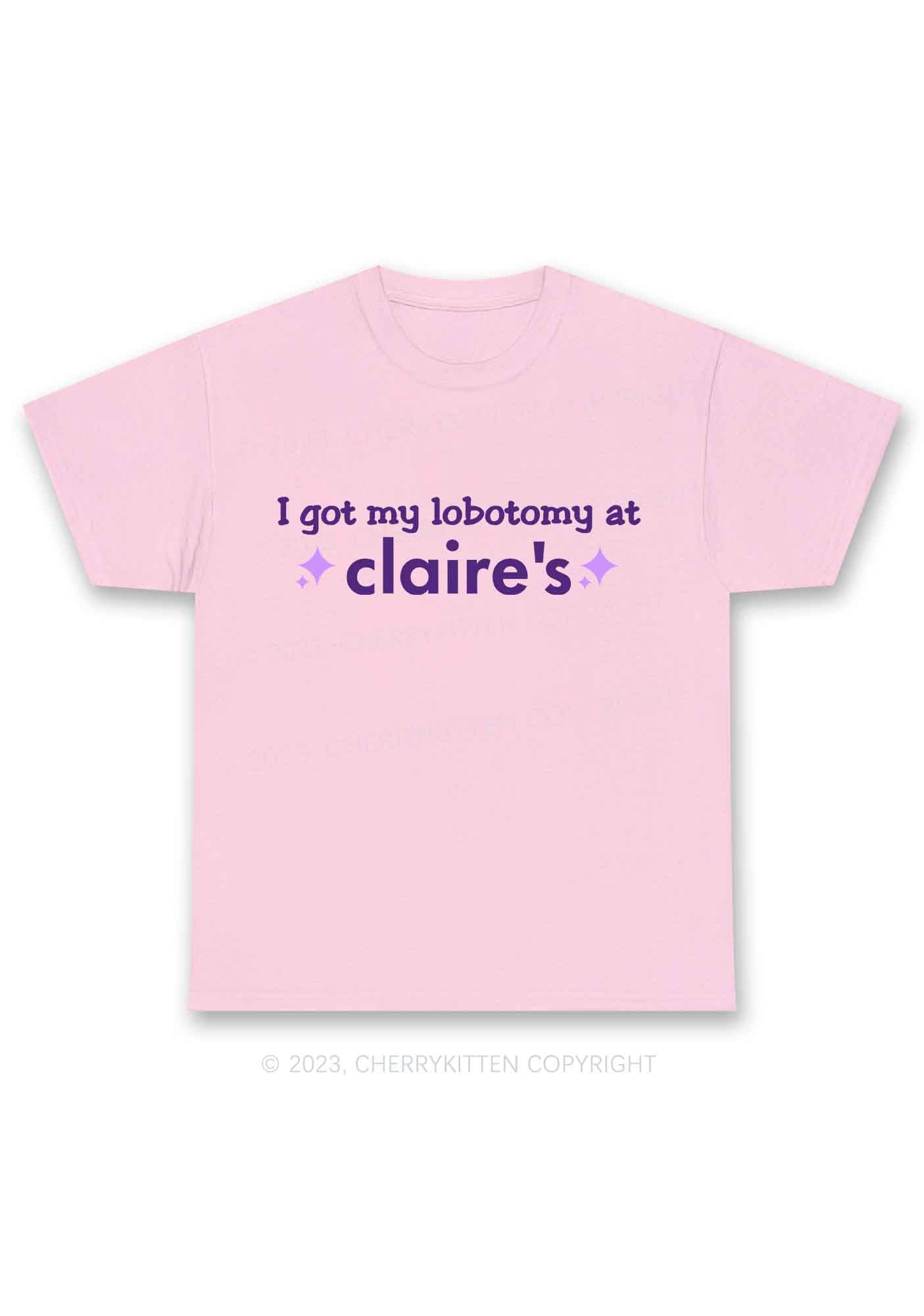 I Got My Lobotomy At Claire's Y2K Chunky Shirt Cherrykitten