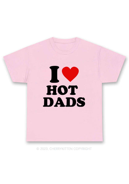 I Love Hot Dads Y2K Chunky Shirt Cherrykitten
