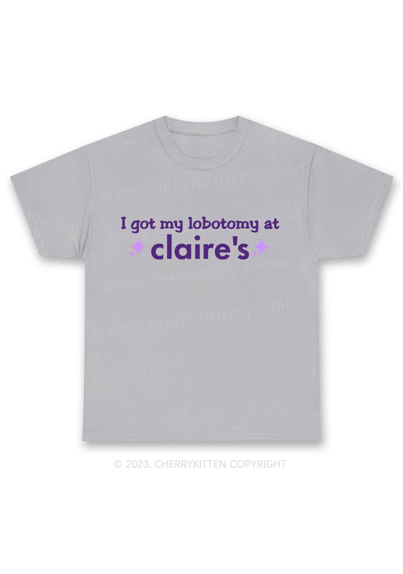 I Got My Lobotomy At Claire's Y2K Chunky Shirt Cherrykitten