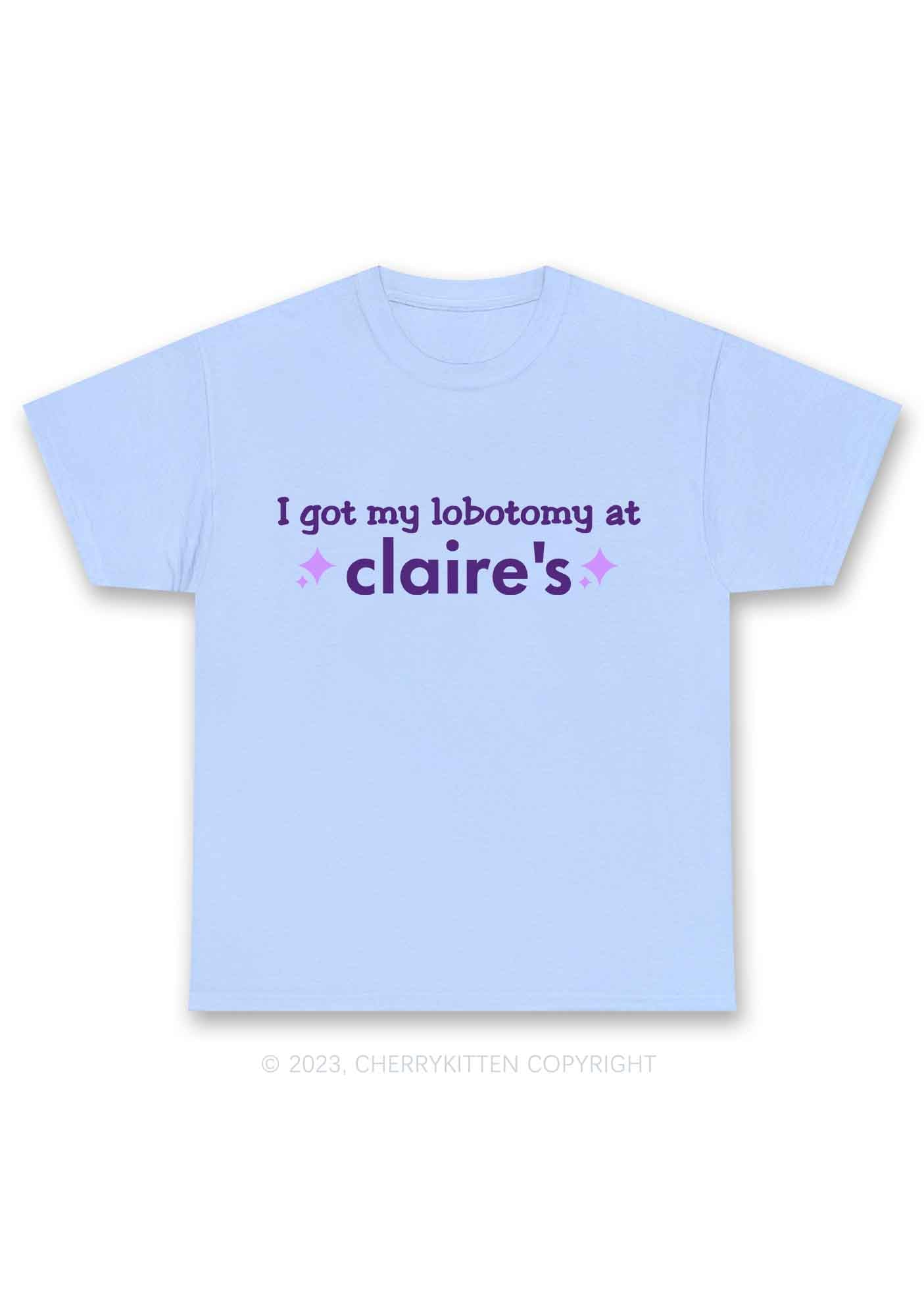 I Got My Lobotomy At Claire's Y2K Chunky Shirt Cherrykitten