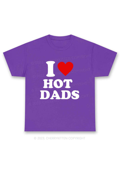 I Love Hot Dads Y2K Chunky Shirt Cherrykitten