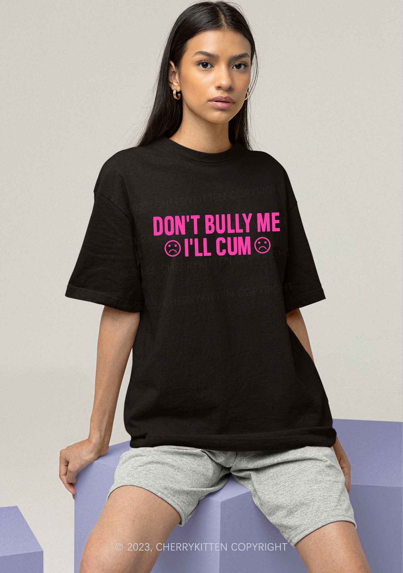 Don't Bully Me Y2K Chunky Shirt Cherrykitten