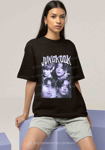 Jungkook Kpop Y2K Chunky Shirt Cherrykitten
