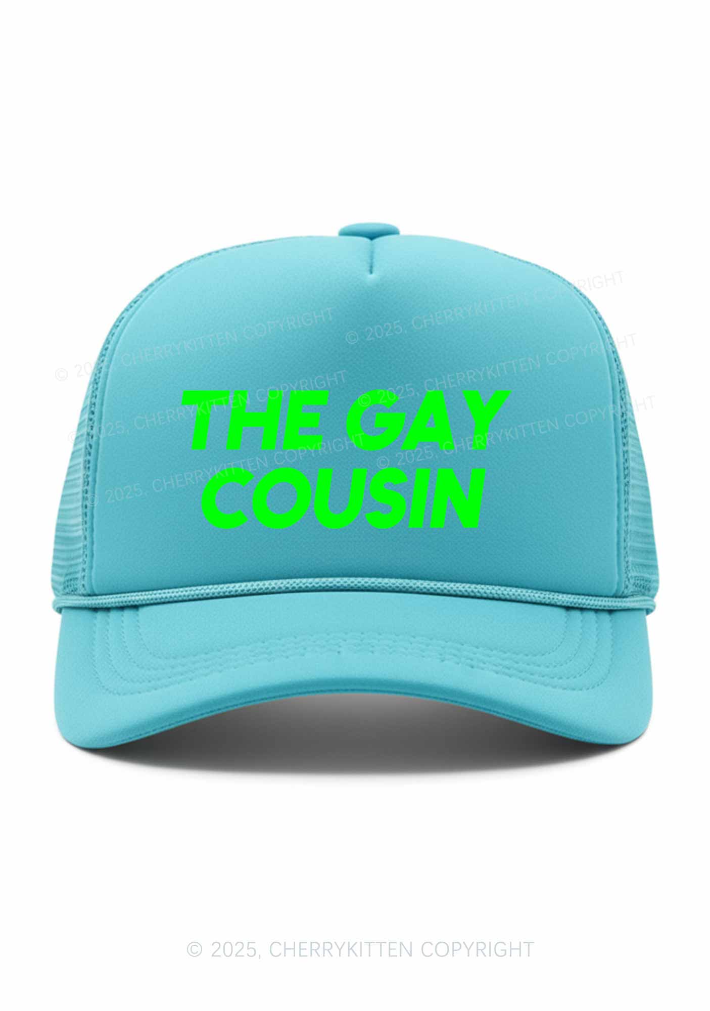 The Gay Cousin Pride Y2K Trucker Hat Cherrykitten