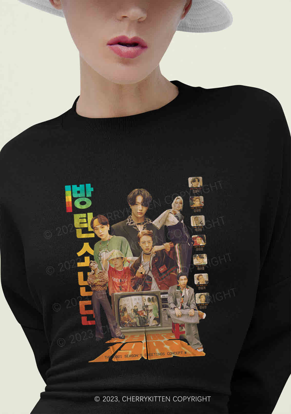 Bangtan Reply 1988 Kpop Y2K Sweatshirt Cherrykitten