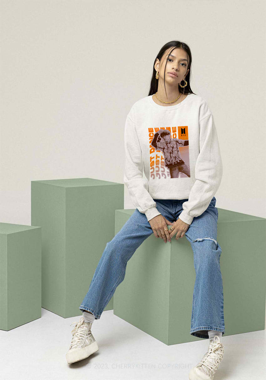 Bangtan Just Dance Kpop Y2K Sweatshirt Cherrykitten