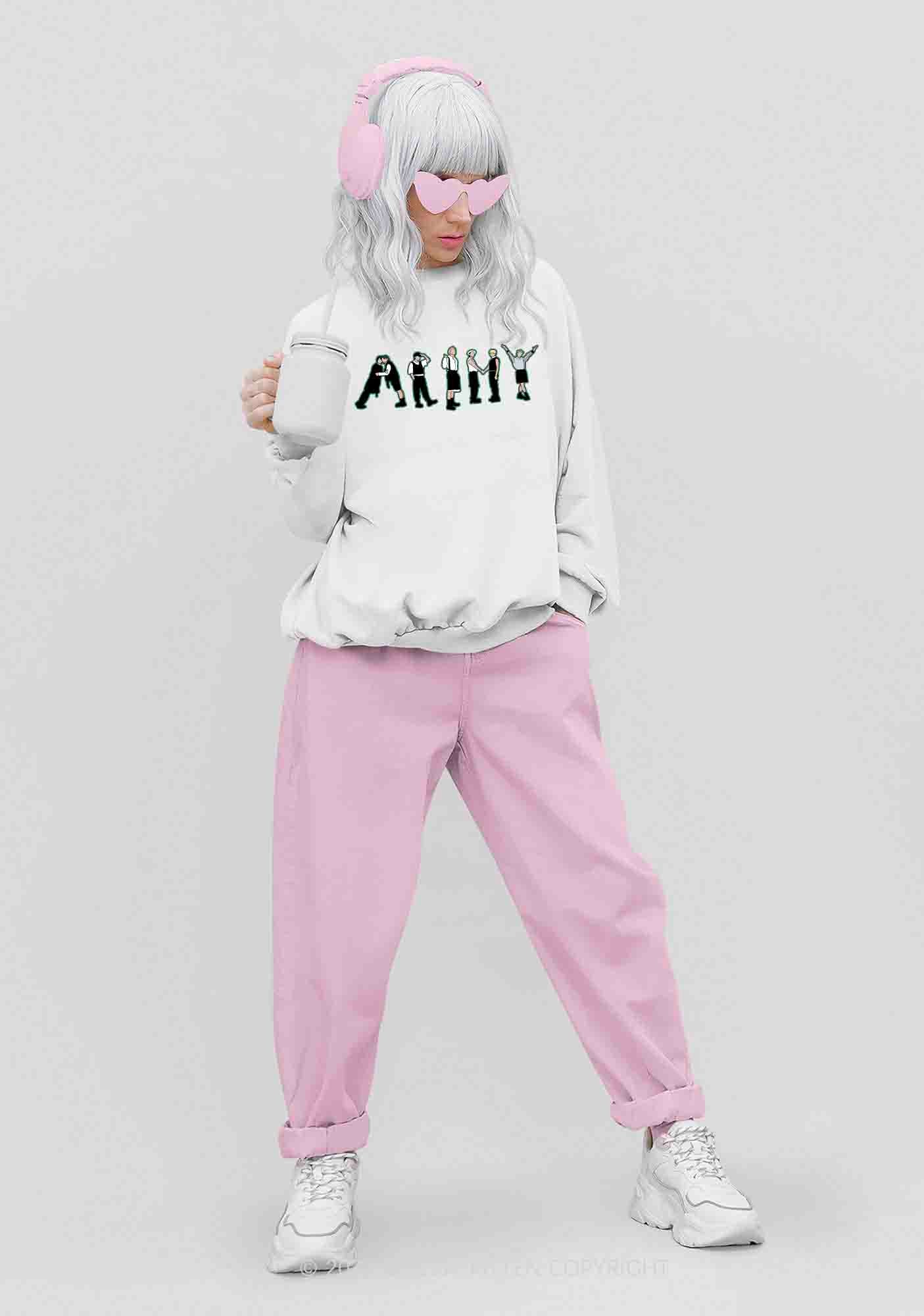 Bangtan Boys Kpop Y2K Sweatshirt Cherrykitten