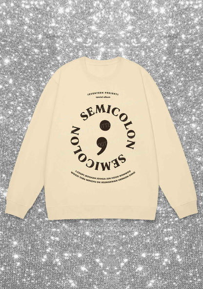 Semicolon Svt Kpop Y2K Sweatshirt Cherrykitten
