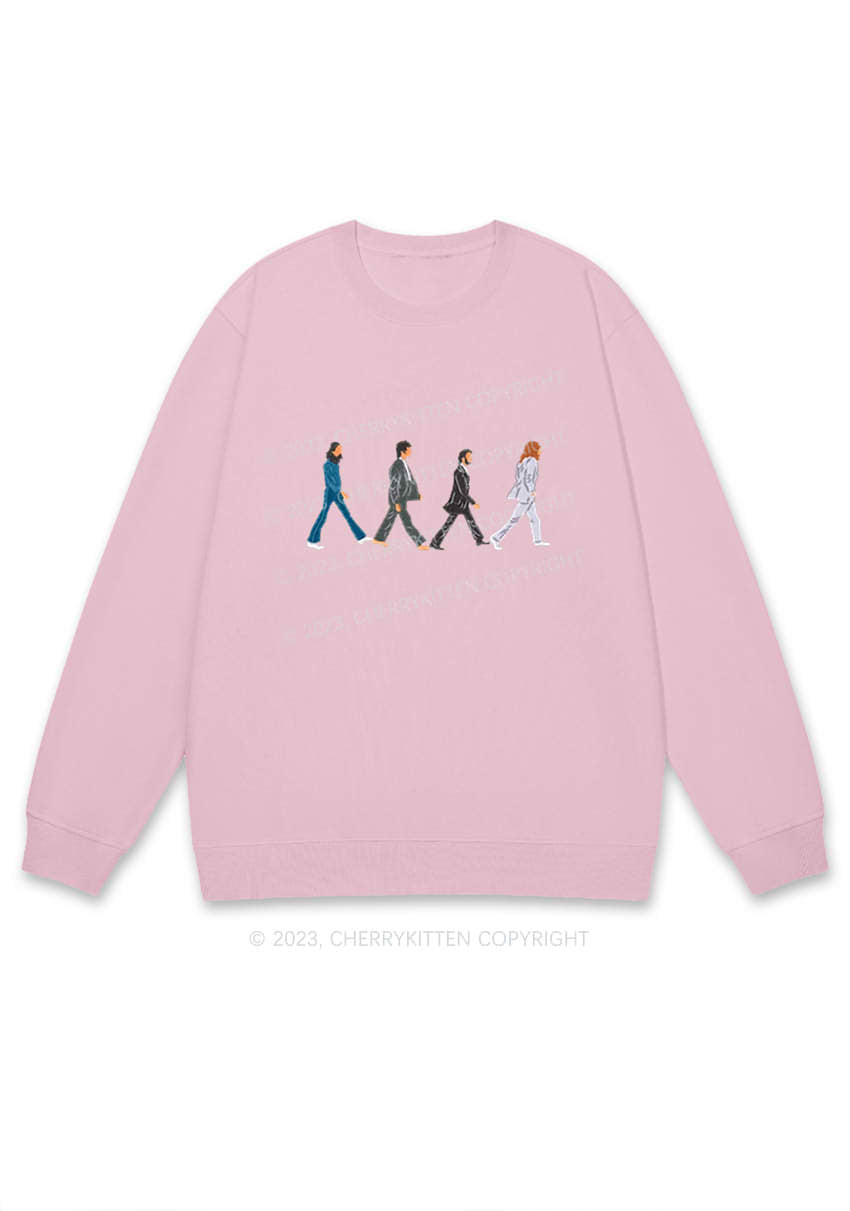 Walking Men Y2K Sweatshirt Cherrykitten