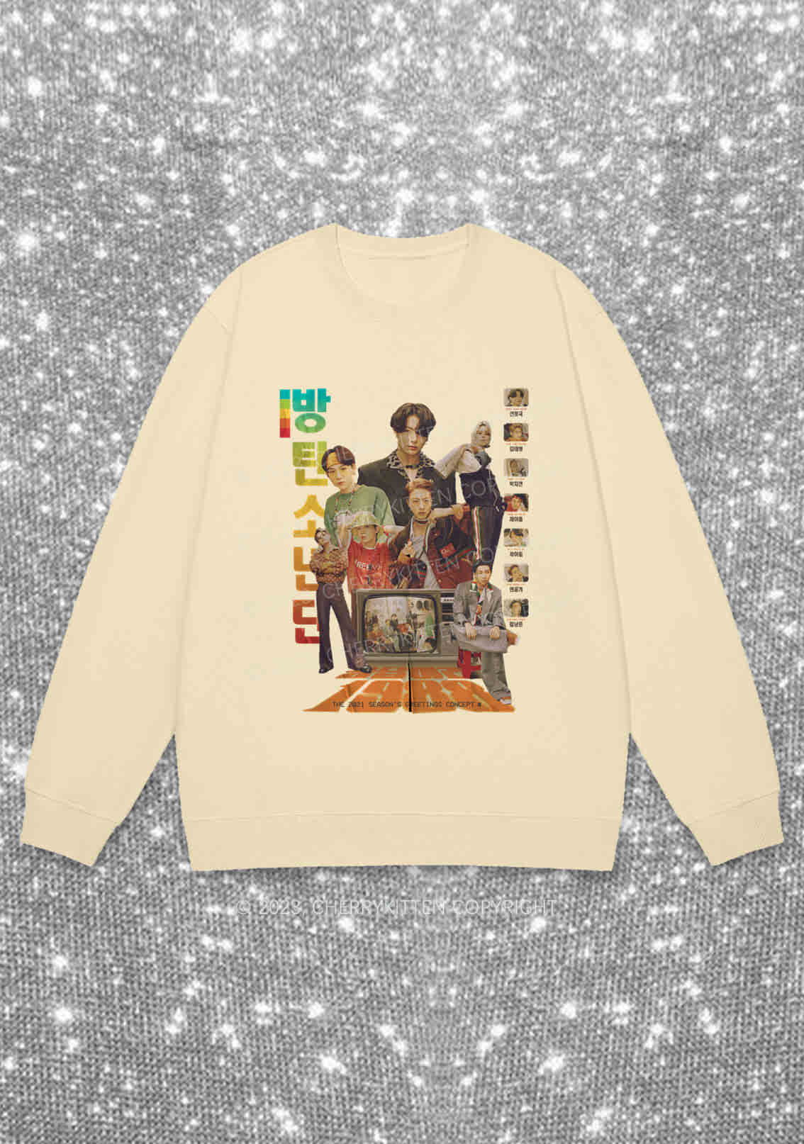 Bangtan Reply 1988 Kpop Y2K Sweatshirt Cherrykitten